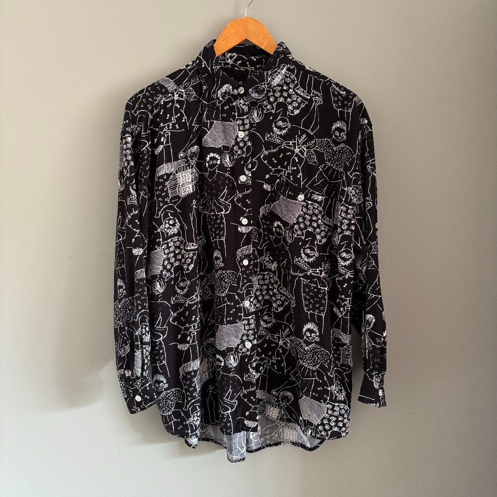 Vintage Funky People Button Down Shirt